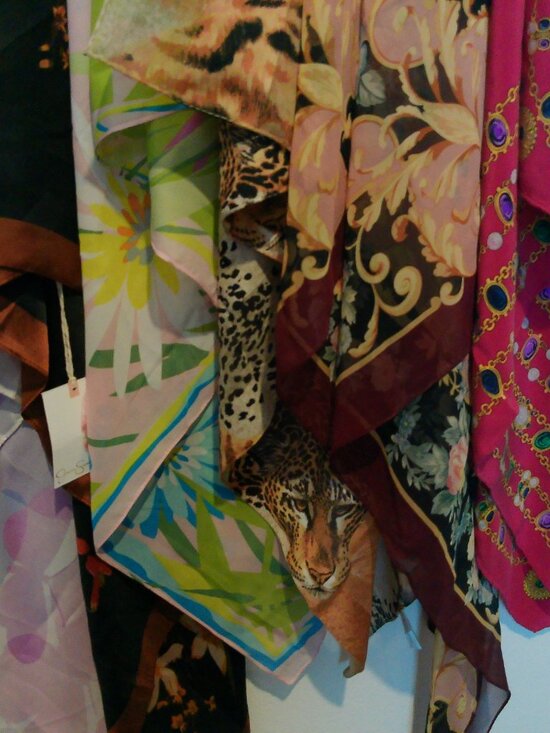 Eleven Large Square Silk Like Scarf Bandanna Satin Scarf Wrap Shawl 35"x35" - Picture 7 of 11